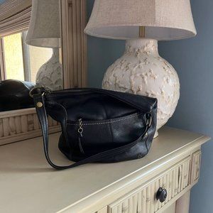 The Sak Black Leather Shoulder Bag / Purse